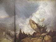 Joseph Mallord William Turner The fall of an Avalanche in the Grisons (mk31) oil painting reproduction
